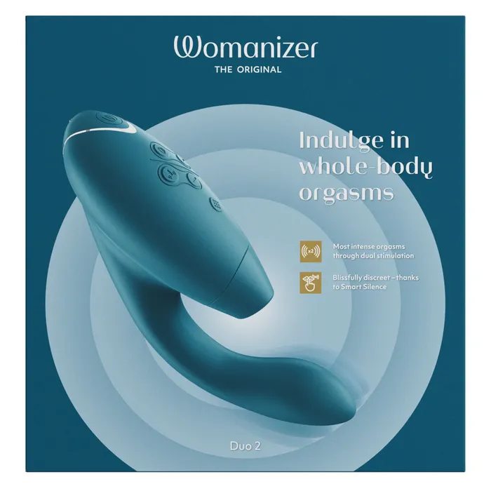 Womanizer Duo 2 Pleasure Air G Spot Vibrator Petrol WOMANIZER Vibrators