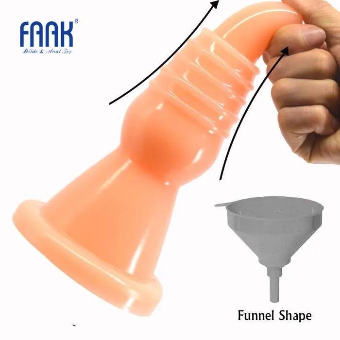 Anal FAAK Big Butt Plug Funnel Shape Anal Plug Screw Thread Dildo Adult Game Anal Trainer Sex Toys for Men Women Prostate Massage LAZADASEXTOYS Anal FAAK Big Butt Plug Funnel Shape Anal Plug Screw Thread Dildo Adult Game Anal Trainer Sex Toys for Men Women Prostate Massage LAZADASEXTOYS