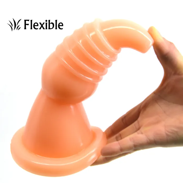Anal FAAK Big Butt Plug Funnel Shape Anal Plug Screw Thread Dildo Adult Game Anal Trainer Sex Toys for Men Women Prostate Massage LAZADASEXTOYS