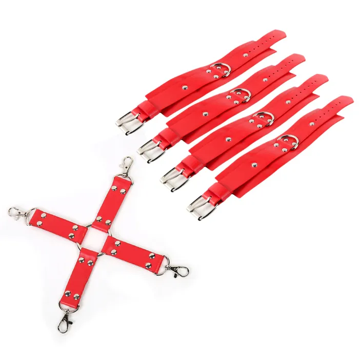 Dashdiamondx Harness Cross and Handcuffs Set Female Sex Toys