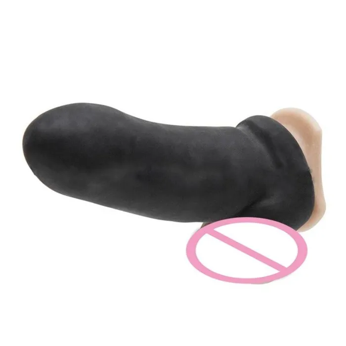 Lovegasm Full Coverage Sleeve Thick Silicone Cock Extender Male Sex Toys