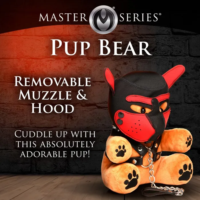 Male Sex Toys Pup Bear with Removeable Muzzle and Hood Master Series