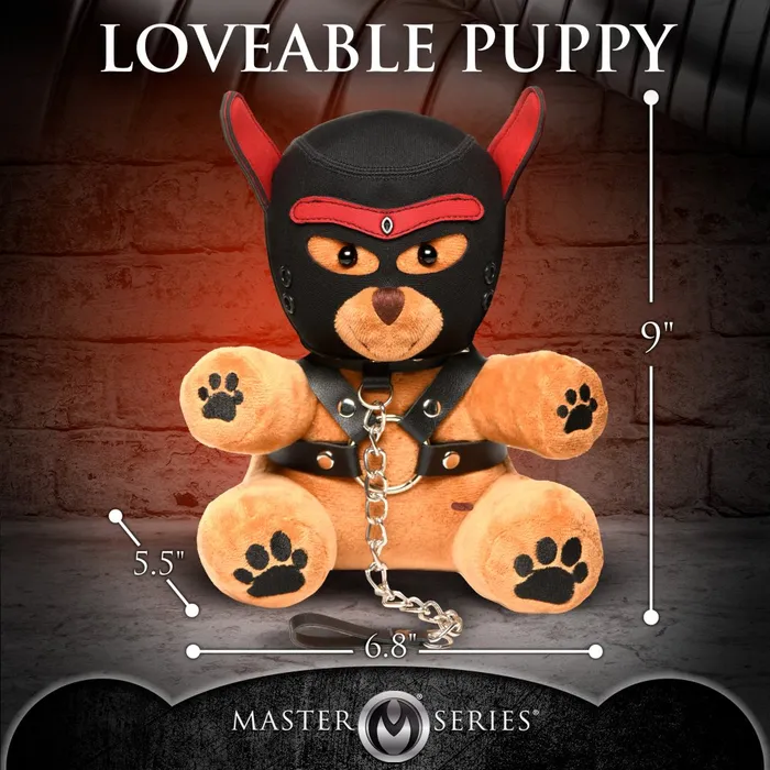 Male Sex Toys Pup Bear with Removeable Muzzle and Hood Master Series
