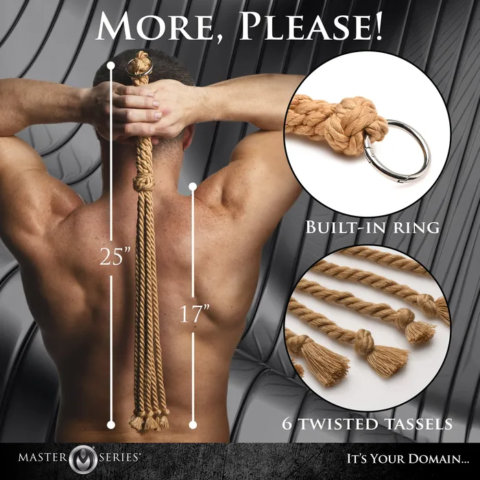 Master Series Vibrators Swashbuckler Rope Flogger