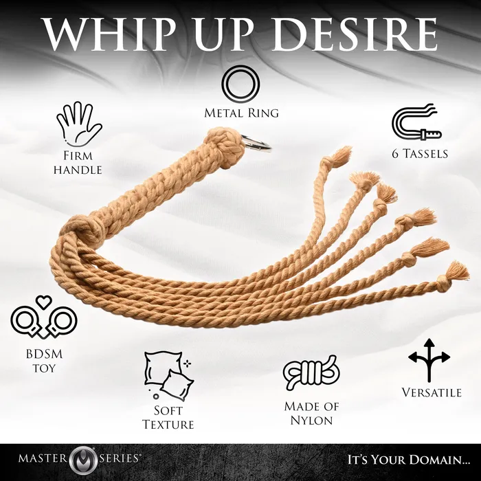 Master Series Vibrators Swashbuckler Rope Flogger