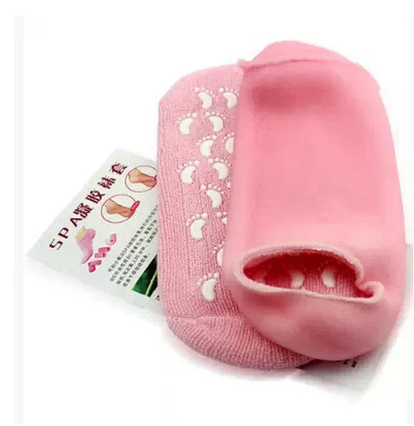 missammy Enhancers Beauty Tool Moisturize Soften Repair Cracked Skin Gel Spa Socks Foot Care Tools 017S