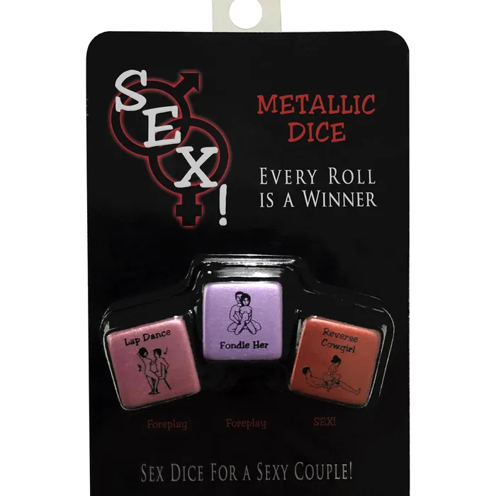 Sex Metallic Dice Kheper Games Female Sex Toys