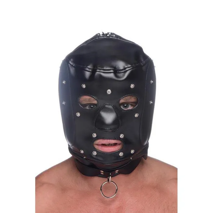 Universal BDSM Hood with Removable Muzzle Master Series Male Sex Toys