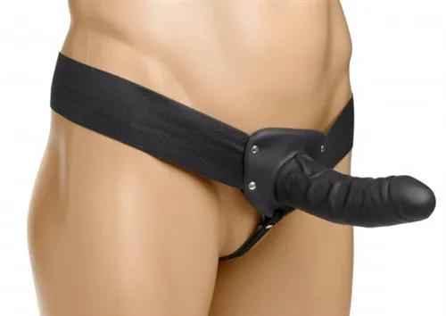 XR Brands Size Matters Female Sex Toys Erection Assist Hollow Strap on Black XR Brands Size Matters Female Sex Toys Erection Assist Hollow Strap on Black
