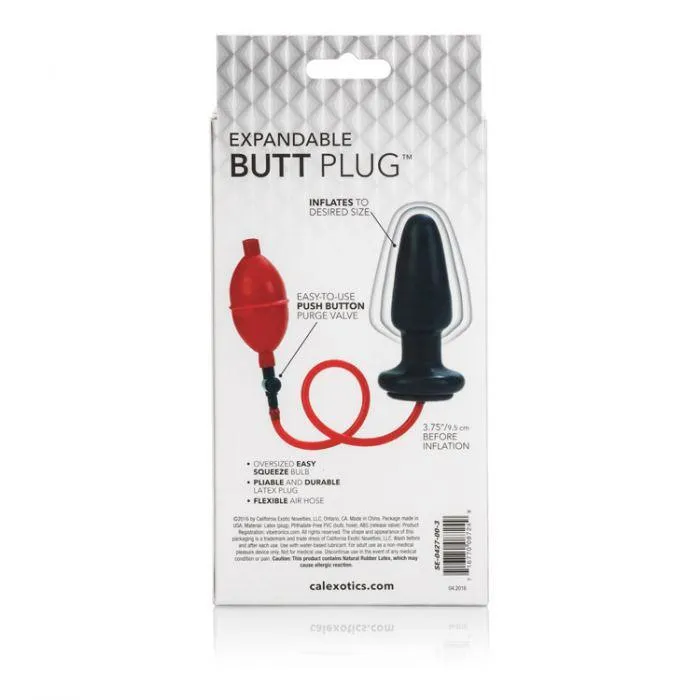 Anal California Exotics Expandable Butt Plug Black California Exotics
