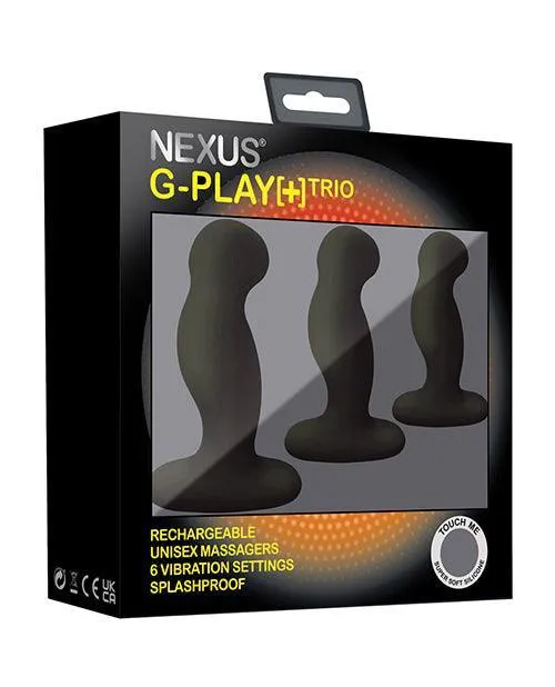 Anal Libertybelle Marketing Nexus G Play Trio Rechargeable Massagers Black Anal Libertybelle Marketing Nexus G Play Trio Rechargeable Massagers Black