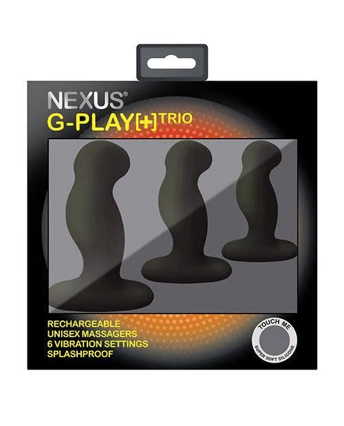 Anal Libertybelle Marketing Nexus G Play Trio Rechargeable Massagers Black