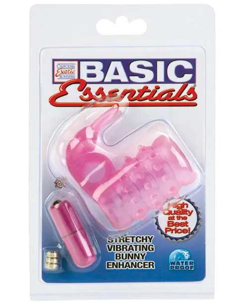 California Exotic Novelties Vibrators Basic Essentials Stretchy Vibrating Bunny Enhancer Pink California Exotic Novelties Vibrators Basic Essentials Stretchy Vibrating Bunny Enhancer Pink