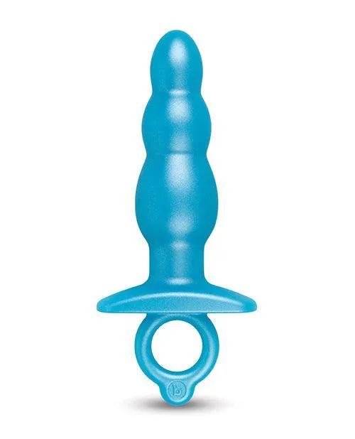 Cotr INC Anal BVibe Butties Bounce Beaded Tapered Plug Blue