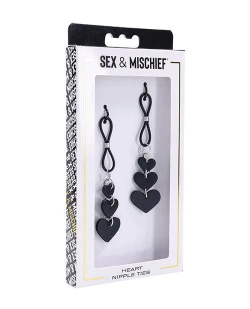 Couples Sportsheets International Sex Mischief Heart Nipple Ties