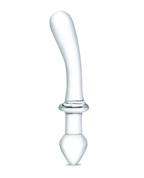 Dildos Electric Eel INC Glas 9 Classic Curved Dual Ended Dildo Clear