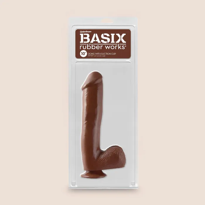 Dildos Pipedream Products Basix 10 Dong with Suction Cup flexible and firm dildo