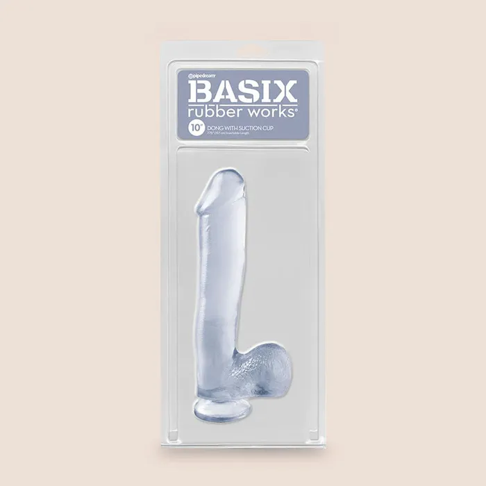 Dildos Pipedream Products Basix 10 Dong with Suction Cup flexible and firm dildo