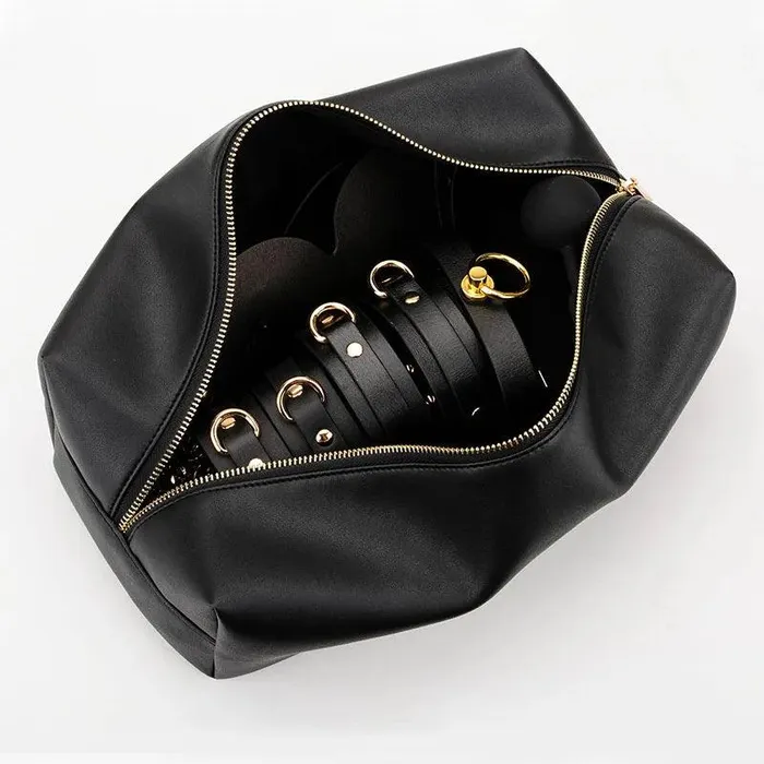 Genuine Leather Bondage Kits Sex Toys Sex Game for Couples Handcuff Ankle Cuffs Collar Gag Hogtie propinkup Couples