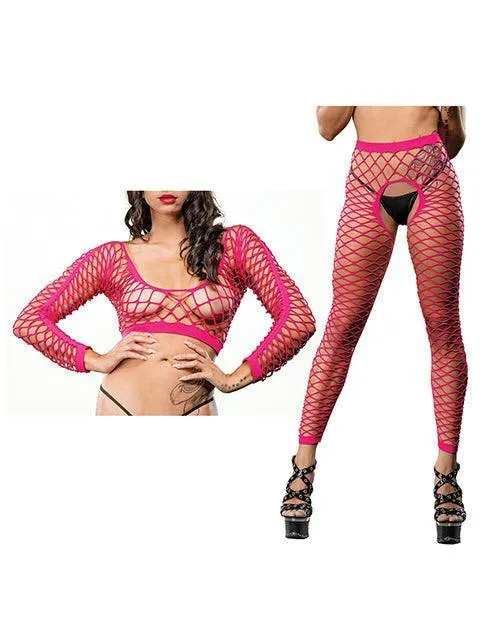 Ilanco Knitting INC Dba Beverly Vibrators Beverly Hills Naughty Girl Crotchless All Over Mesh Leggings Os Ilanco Knitting INC Dba Beverly Vibrators Beverly Hills Naughty Girl Crotchless All Over Mesh Leggings Os