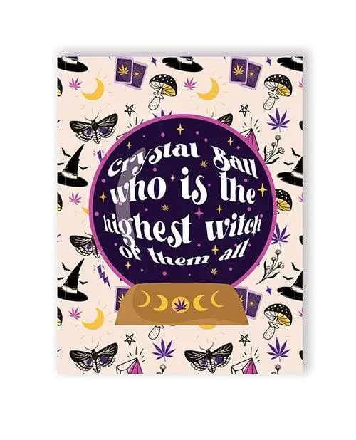 Kush Kards LLC Male Sex Toys Crystal Ball Greeting Card