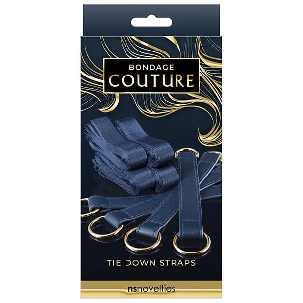NS Novelties Bondage Couture Tie Down Straps Blue NS Novelties Vibrators