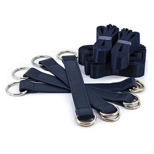NS Novelties Bondage Couture Tie Down Straps Blue NS Novelties Vibrators
