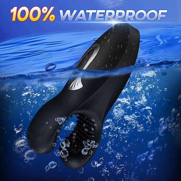 propinkup Male Sex Toys Male Masturbator Penis Training Vibrator with 10 Dual Headed Bite Vibration