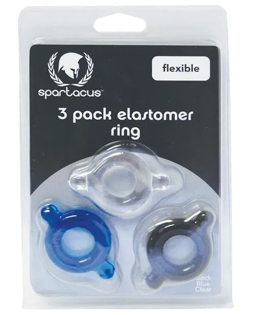 Spartacus Spartacus Elastomer Cock Ring Set Male Sex Toys