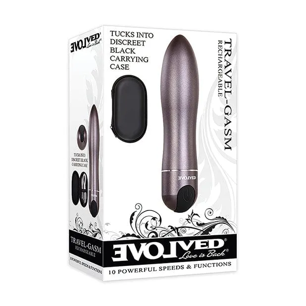 Vibrators Evolved Travel Gasm Bullet Vibrator Grey Evolved