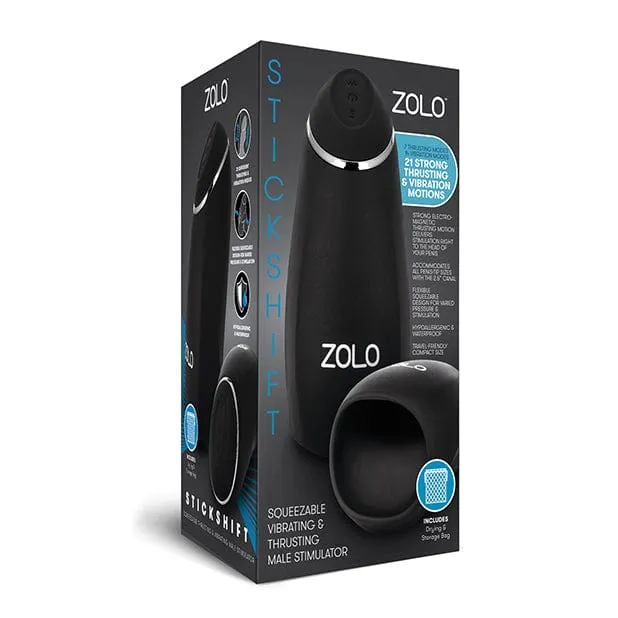 Zolo Male Sex Toys Zolo Stickshift Thrusting Vibrating Squeezable Stroker Masturbator Black Zolo Male Sex Toys Zolo Stickshift Thrusting Vibrating Squeezable Stroker Masturbator Black