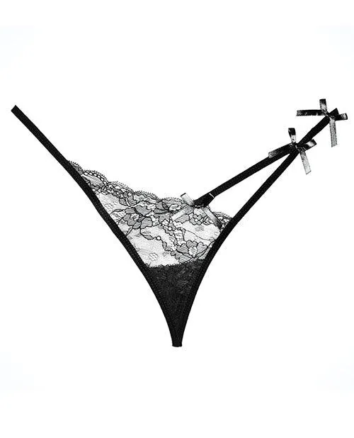 Allure Lingerie Lp Adore Pixie Panty Black OneSize Anal
