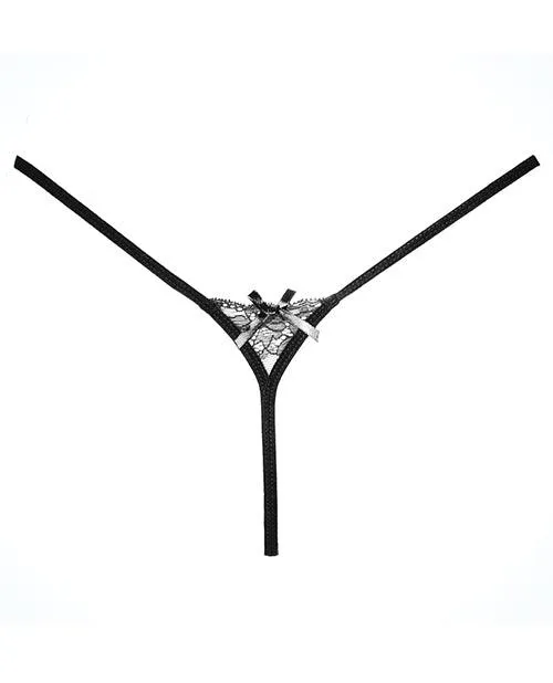 Allure Lingerie Lp Adore Pixie Panty Black OneSize Anal