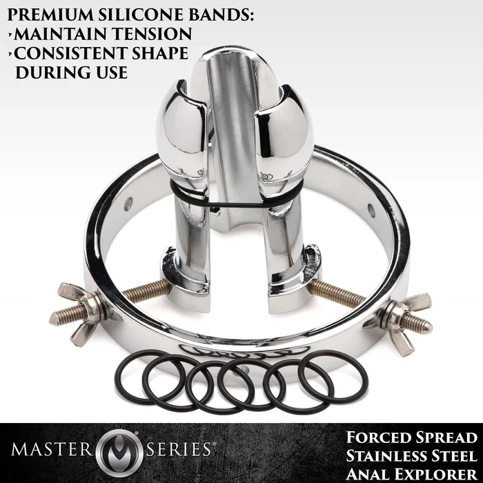 Anal Master Series Forced Spread Stainless Steel Anal Explorer
