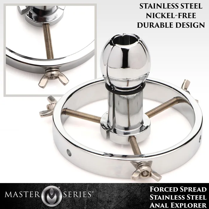 Anal Master Series Forced Spread Stainless Steel Anal Explorer