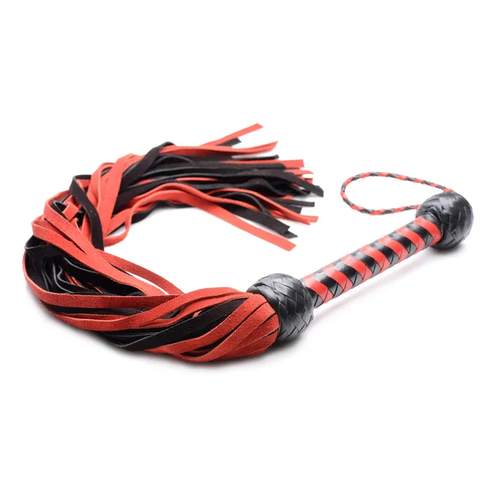 Black and Red Suede Flogger Mistress by Isabella Sinclaire Anal