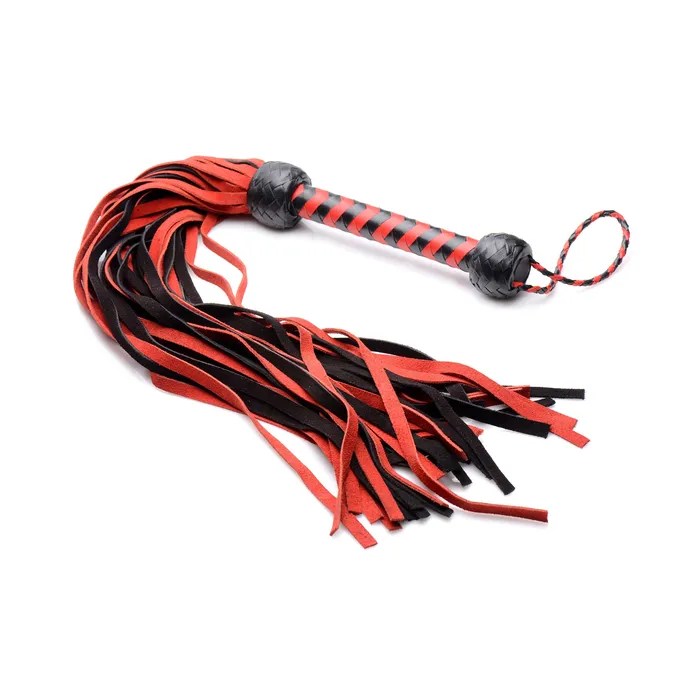 Black and Red Suede Flogger Mistress by Isabella Sinclaire Anal