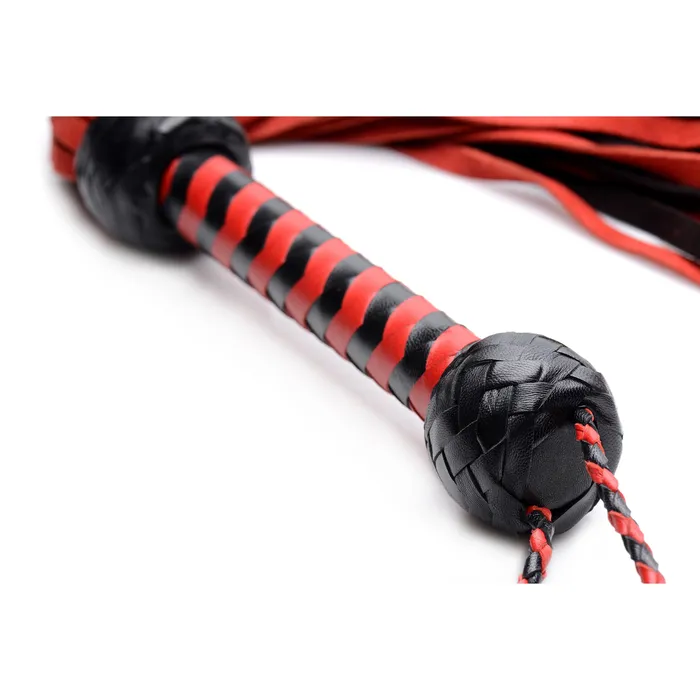 Black and Red Suede Flogger Mistress by Isabella Sinclaire Anal