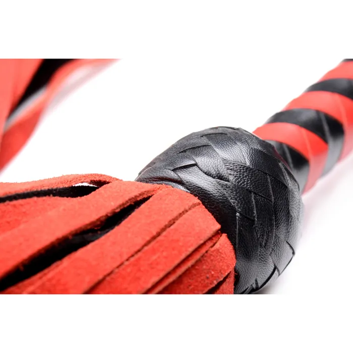 Black and Red Suede Flogger Mistress by Isabella Sinclaire Anal