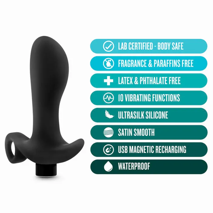 Blush Novelties Male Sex Toys Anal Adventures Platinum Vibra Prostate Massager 1