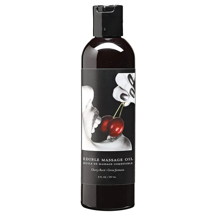Couples Earthly Body Edible Massage Lotion Cherry 8 oz Earthly Body