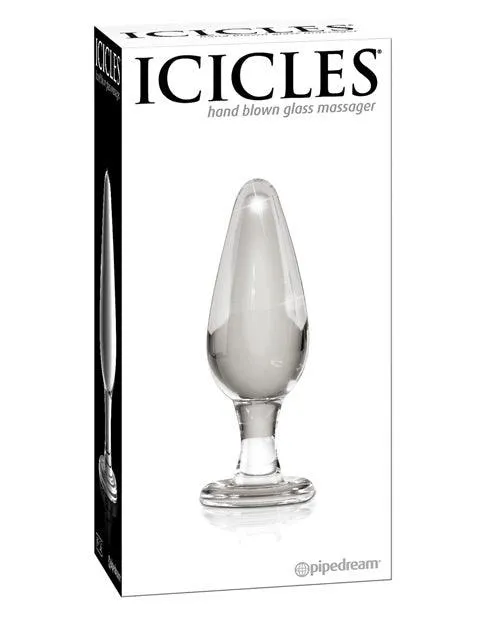 Dildos Pipedream Products Icicles No 26 Hand Blown Glass Clear
