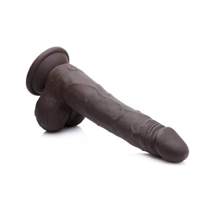 Easy Riders Dildos Thrusting and Vibrating 8 Inch Dildo Dark