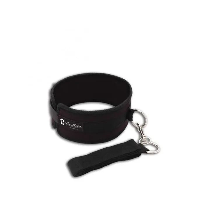 Electric EEL Inc Lux Fetish Collar And Leash Set Black Anal