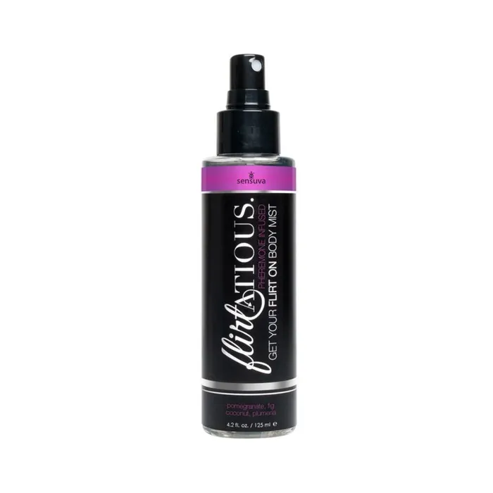 Female Sex Toys Flirtatious Body Mist 42oz pomegr Sensuva