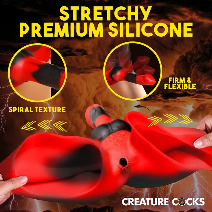 Hell Hound Silicone StrapOn Creature Cocks Female Sex Toys