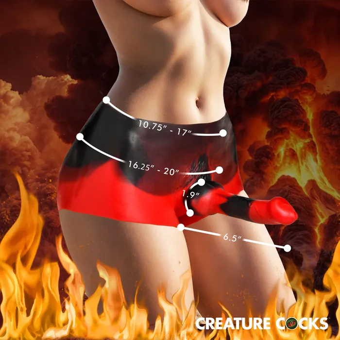 Hell Hound Silicone StrapOn Creature Cocks Female Sex Toys