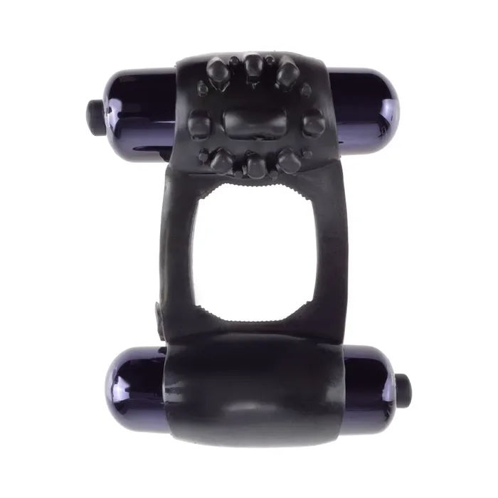 Male Sex Toys Pipedream Fantasy CRingz Duo Vibrating Super Ring Black