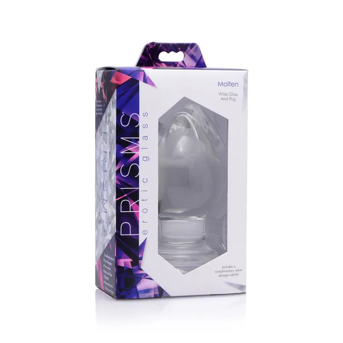 Molten Wide Glass Butt Plug Prisms Erotic Glass Anal