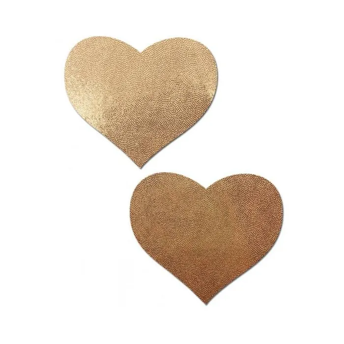 Pastease Vibrators Pastease Love Liquid Rose Gold Heart Nipple Pasties